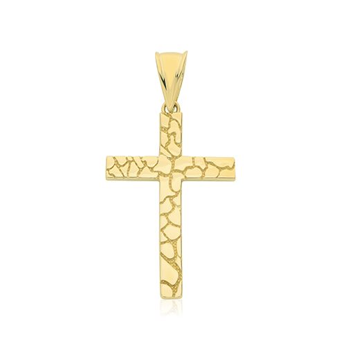 9CT YEL GOLD CROSS