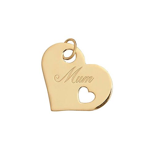 9CT YEL GOLD LADIES' MUM PENDANT