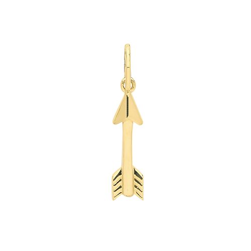 9CT YEL GOLD ARROW CHARM