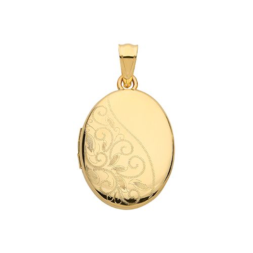 9CT YEL GOLD OVAL LOCKET