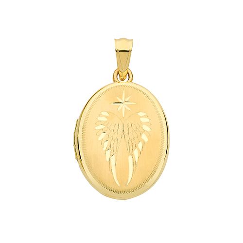 9CT YEL GOLD OVAL LOCKET