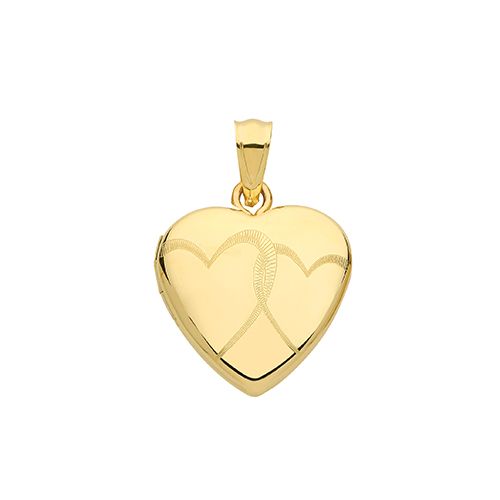 9CT YEL GOLD HEART LOCKET