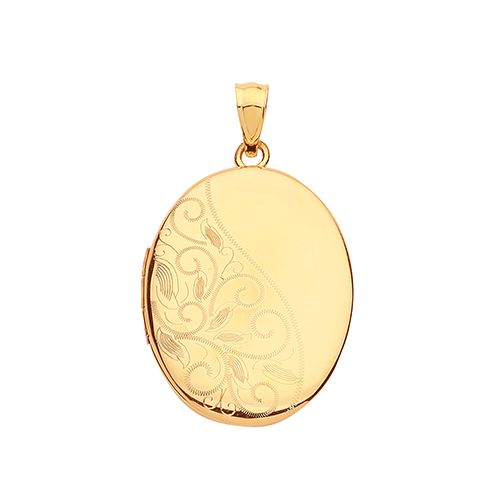 9CT YEL GOLD OVAL LOCKET