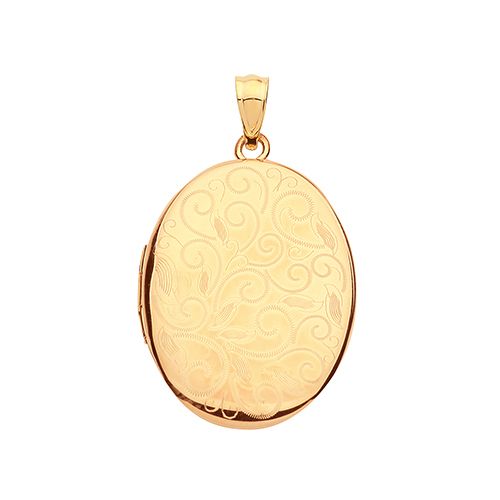 9CT YEL GOLD OVAL LOCKET