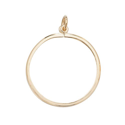 9CT YEL GOLD FULL SOV PLAIN COIN MOUNT