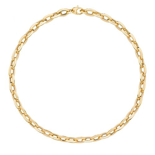9CT YEL GOLD LADIES' 17 INCH FANCY NECKLET