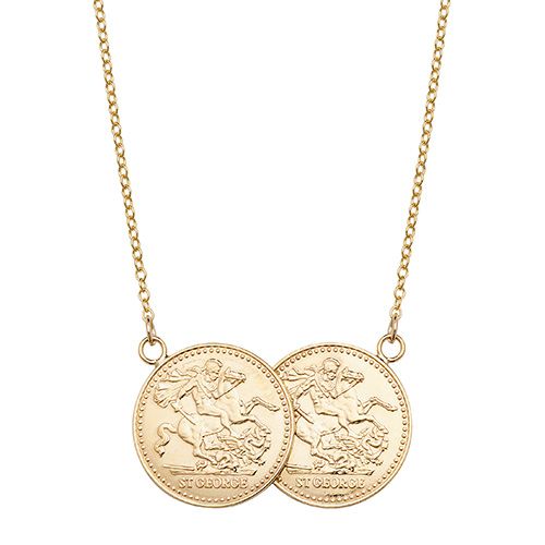 9CT YEL GOLD LADIES' 17 INCH FULL SOV NCKLT
