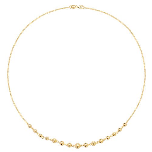 9CT YEL GOLD LADIES' 16 INCH NECKLET
