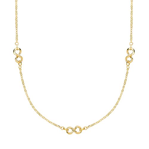 9CT YEL GOLD INFINITY NECKLET