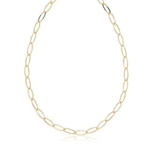 9CT YEL GOLD HOLLOW NECKLACE