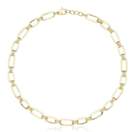 9CT YEL GOLD HOLLOW NECKLACE