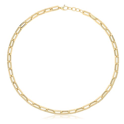 9CT YEL GOLD HOLLOW NECKLACE