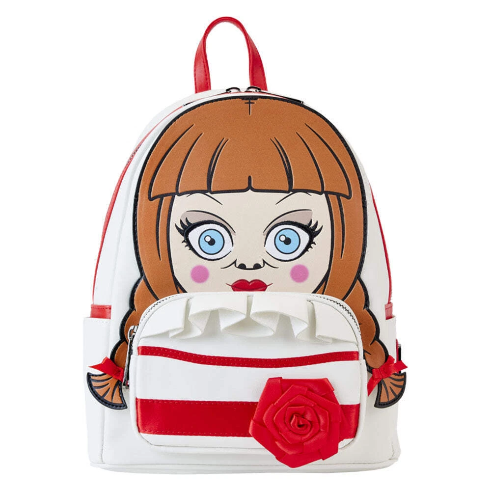 Loungefly Annabelle Cosplay Mini Backpack Faux Leather Adjustable Shoulder Strap