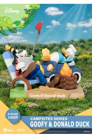 Disney D-Stage Campsite Series PVC Diorama Goofy & Donald Duck Special Edition 10 cm