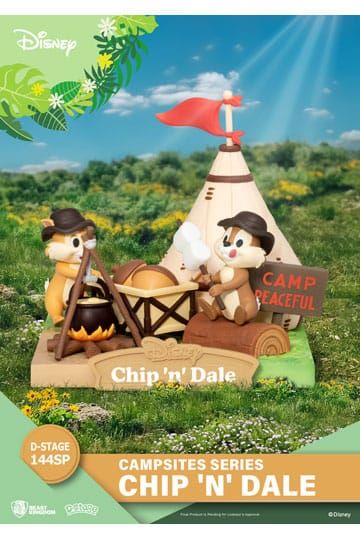 Disney D-Stage Campsite Series PVC Diorama Chip & Dale Special Edition 10 cm