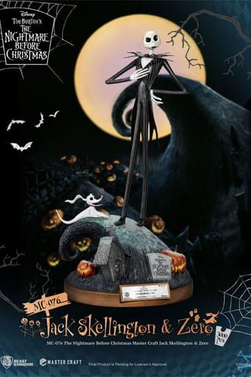 Nightmare before Christmas Master Craft Statue Jack Skellington & Zero 39 cm