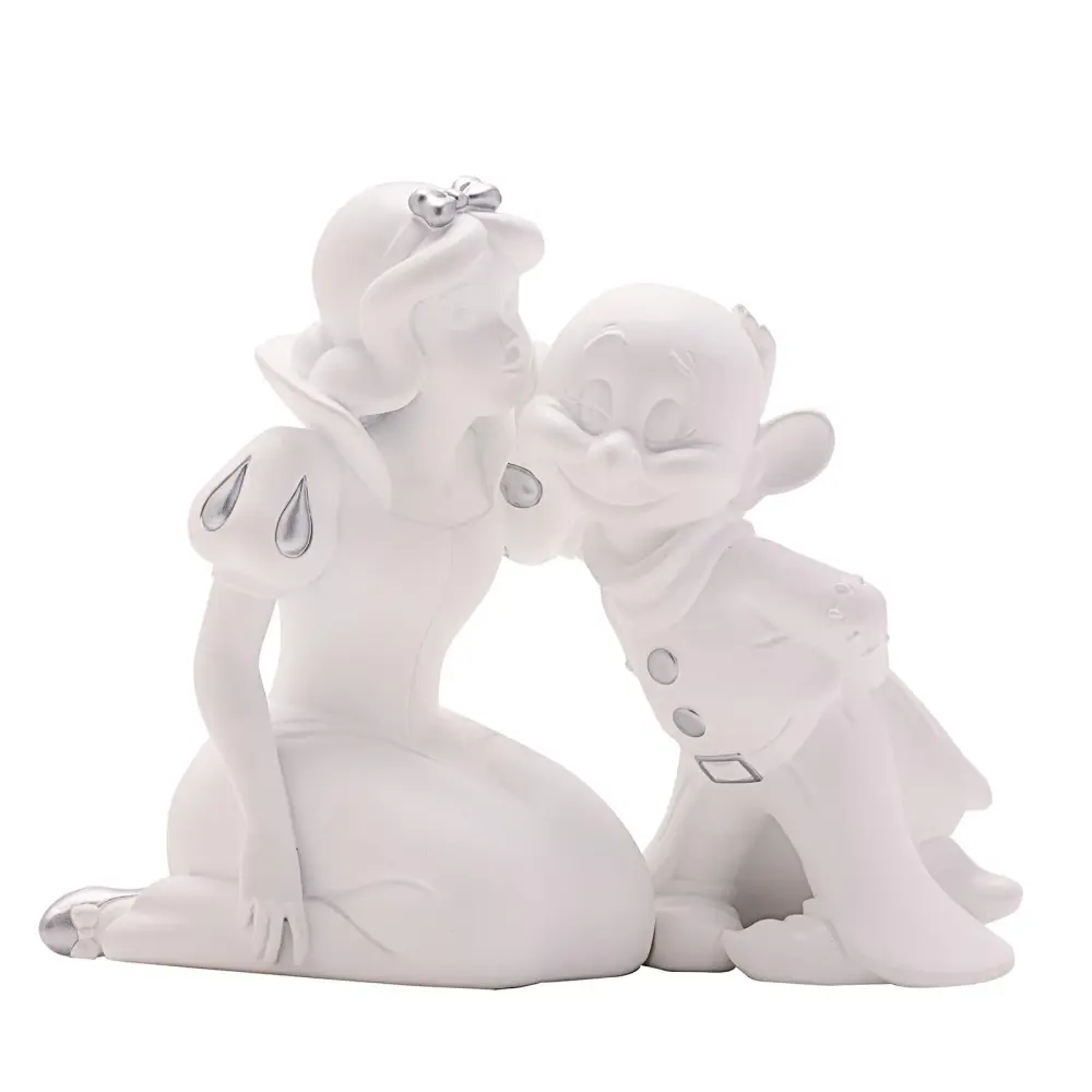 Disney 100 Snow White & Dopey Money Bank White Resin