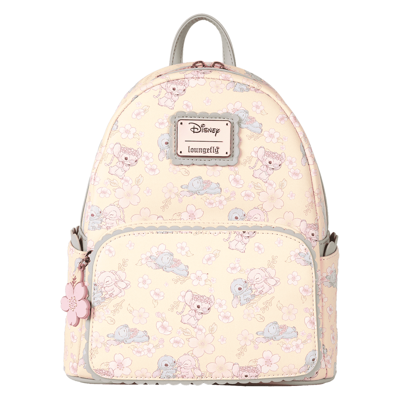 Stitch & Angel Cherry Blossom All-Over Print Mini Backpack