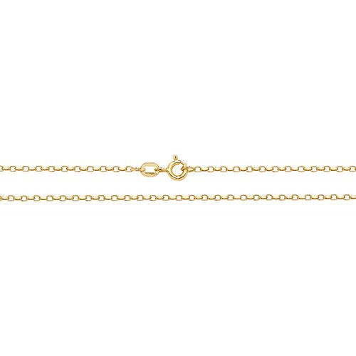 9CT YEL GOLD FACETED BELCHER CHAIN