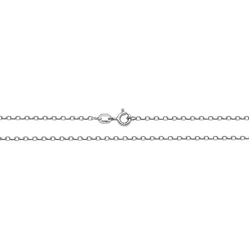 9CT WHT GOLD FACETED BELCHER CHAIN
