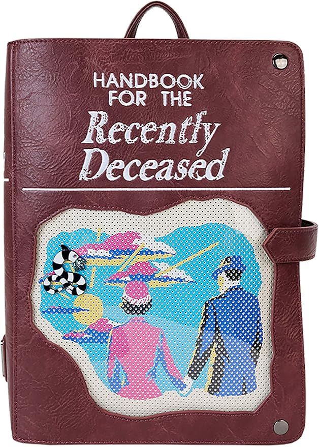 Loungefly Beetlejuice Handbook For The Recently Deceased Pin Trader Backpack