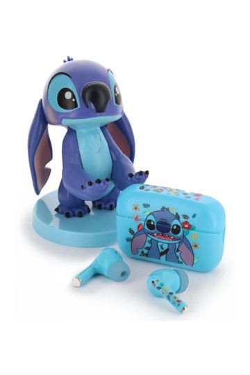 Lilo & Stitch Holdems Mini Holder & Wireless Headphones Stitch Design 2 mit TWS Buds Pro 10 cm