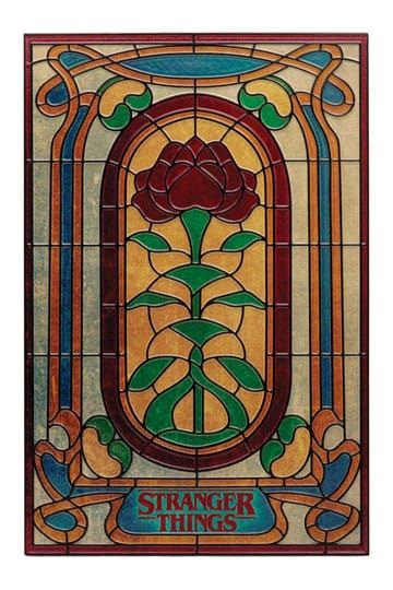 Stranger Things Resin Plaque Creel House Stained Glass Window