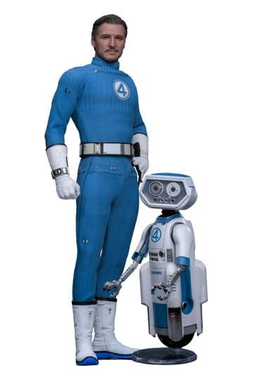 The Fantastic Four: First Steps Movie Masterpiece Action Figure 2-Pack 1/6 Mister Fantastic & H.E.R.B.I.E. 30 cm