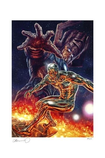Marvel Art Print Galactus and the Silver Surfer 61 x 41 cm - unframed