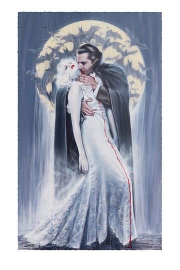Dracula Art Print The Kiss by Olivia De Berardinis 70 x 43 cm - unframed