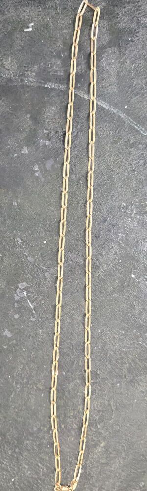 9ct Paperclip 20" Chain