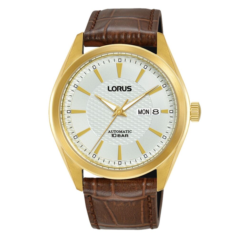 Lorus Automatic Embossed White & Gold Colour ‘Elegant Sports’
