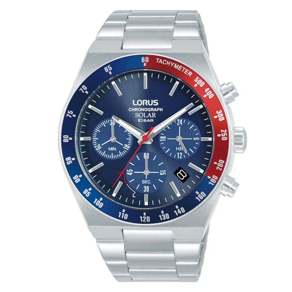 Lorus Men’s Solar Blue Dial Chronograph