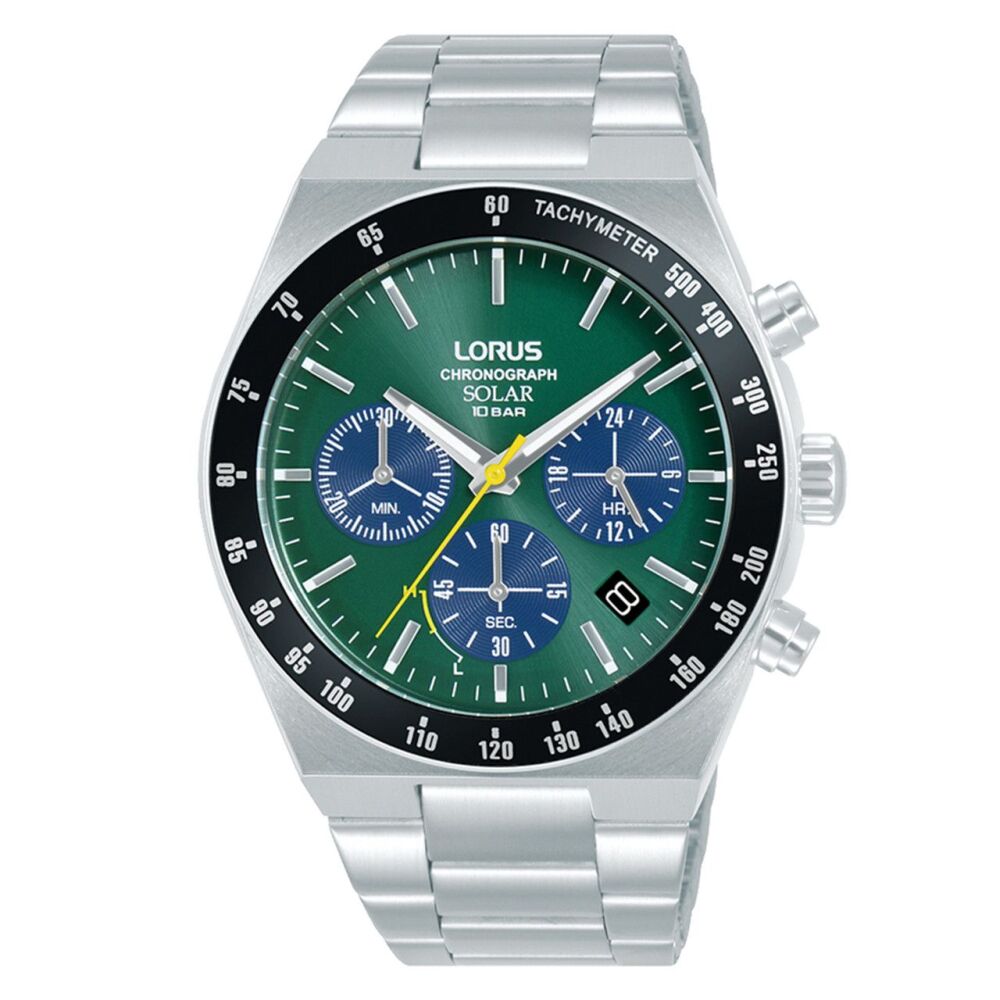 Lorus Men’s Solar Green Dial Chronograph
