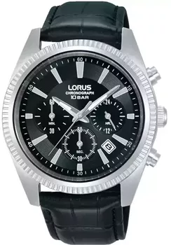Lorus Men’s Black Sunray Chronograph