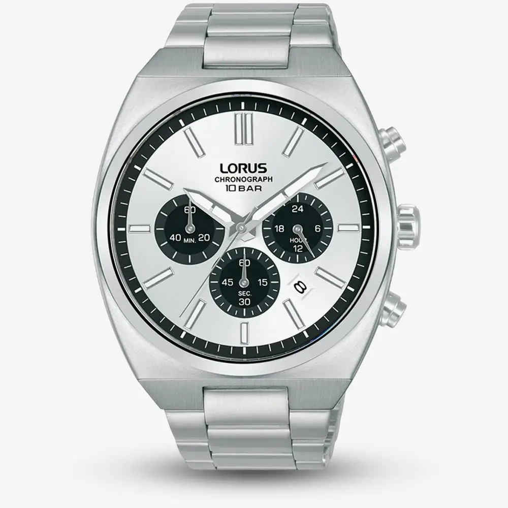 Lorus Silvertone Sunray Chronograph