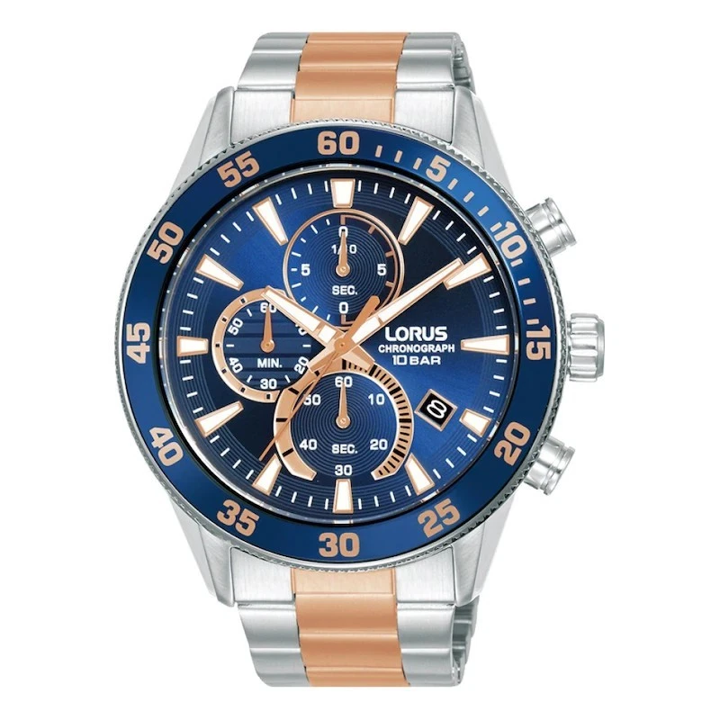 Lorus Chronograph Two-Tone & Blue