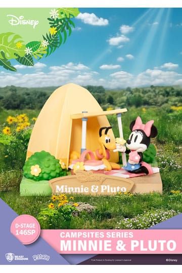 Disney D-Stage Campsite Series PVC Diorama Mini & Pluto Special Edition 10 cm