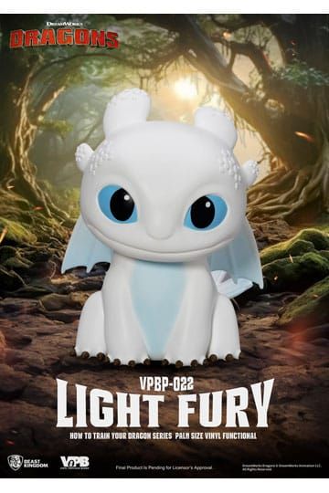 How To Train Your Dragon Piggy Vinyl Bank Light Fury 12 cm