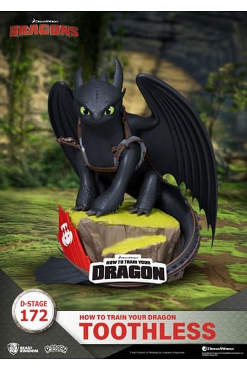 How To Train Your Dragon D-Stage PVC Diorama toothless Statue 14 cm