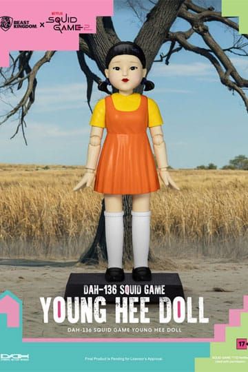 Squid Game Action Figure with Sound Young Hee Doll 30 cm