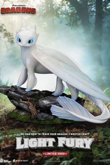 How To Train Your Dragon 3 Master Craft Statue Light Fury 29 cm