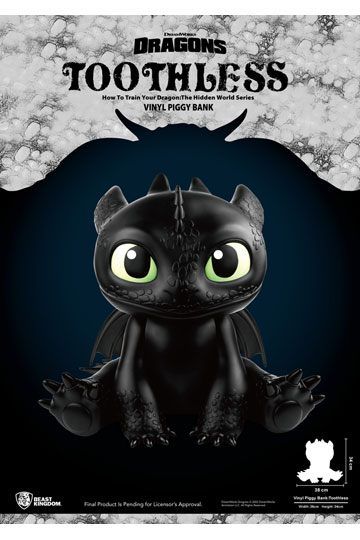 How To Train Your Dragon Piggy Vinyl Bank Toothless 30 cm