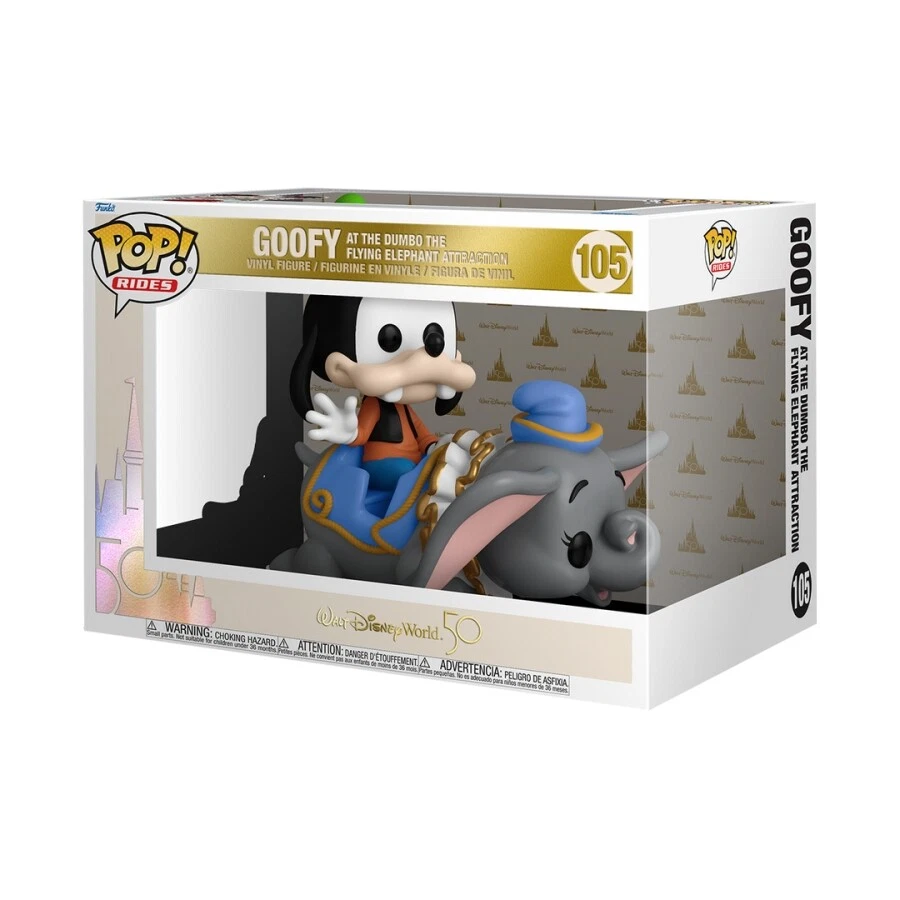 Funko Pop Rides 105 Walt Disney World 50th Anniversary Goofy at Dumbo the Flying