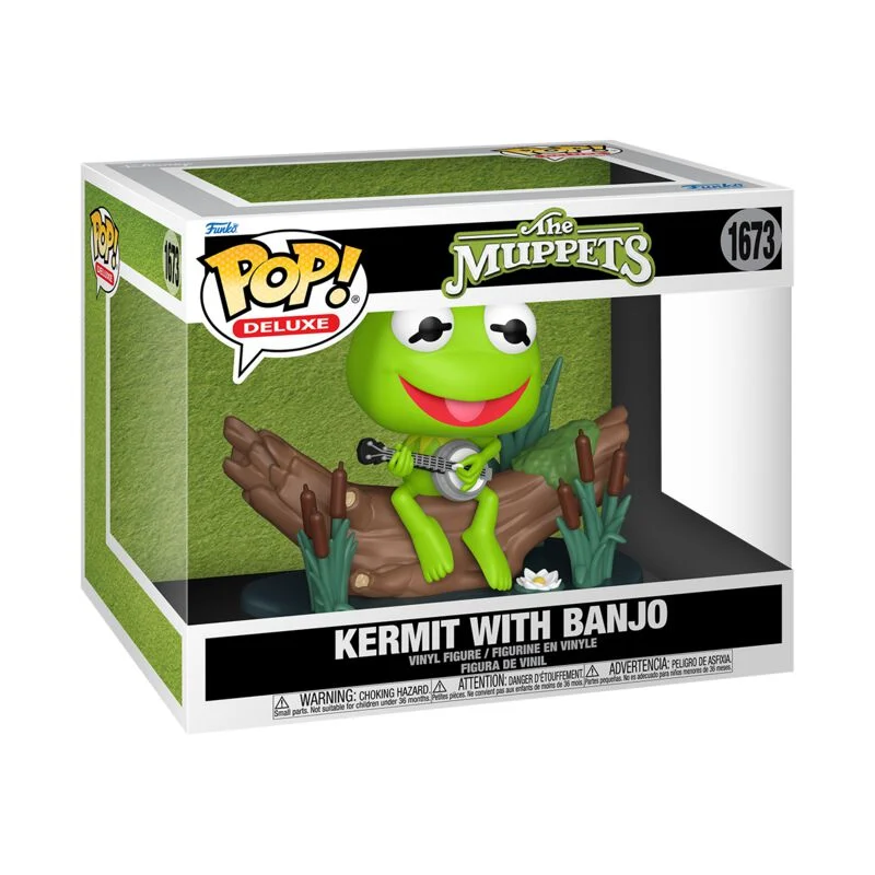 "Kermit With Banjo (Pop! Deluxe) Vinyl Figurine 1673" Funko Pop! by The Muppets