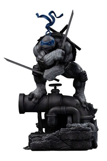 Teenage Mutant Ninja Turtles Art Scale Statue 1/10 Leonardo Black and White Variant 26 cm heo exclusive
