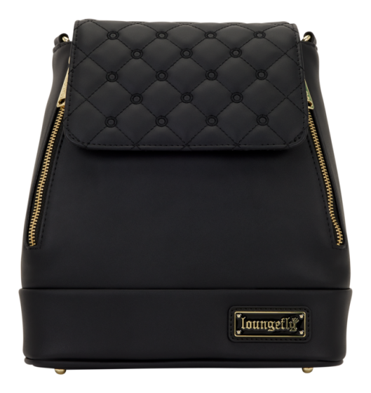 Loungefly - Black Pin Trader Convertible Backpack & Tote Bag