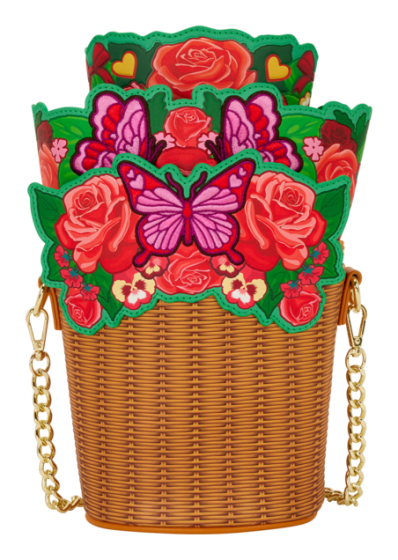 Loungefly - Figural Flower Basket Crossbody Bag