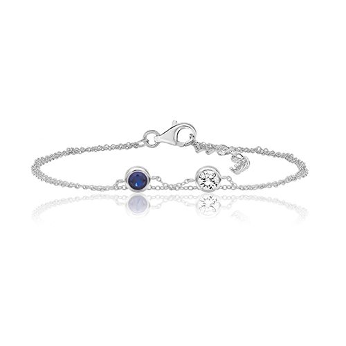 SILVER & CO FINE BY THE YARD BRACLET RHODIUM PLATED