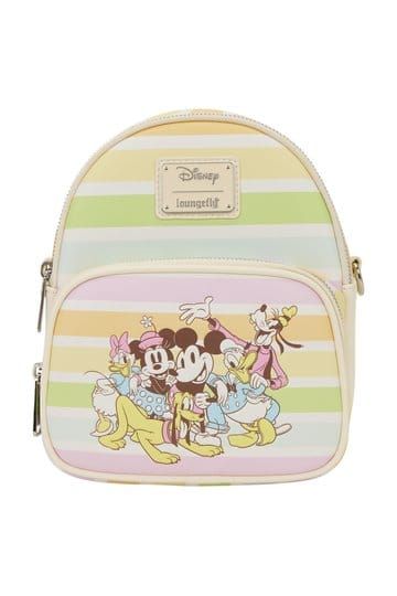 Disney by Loungefly Crossbody Bag Mickey and Friends Rainbow Stribes